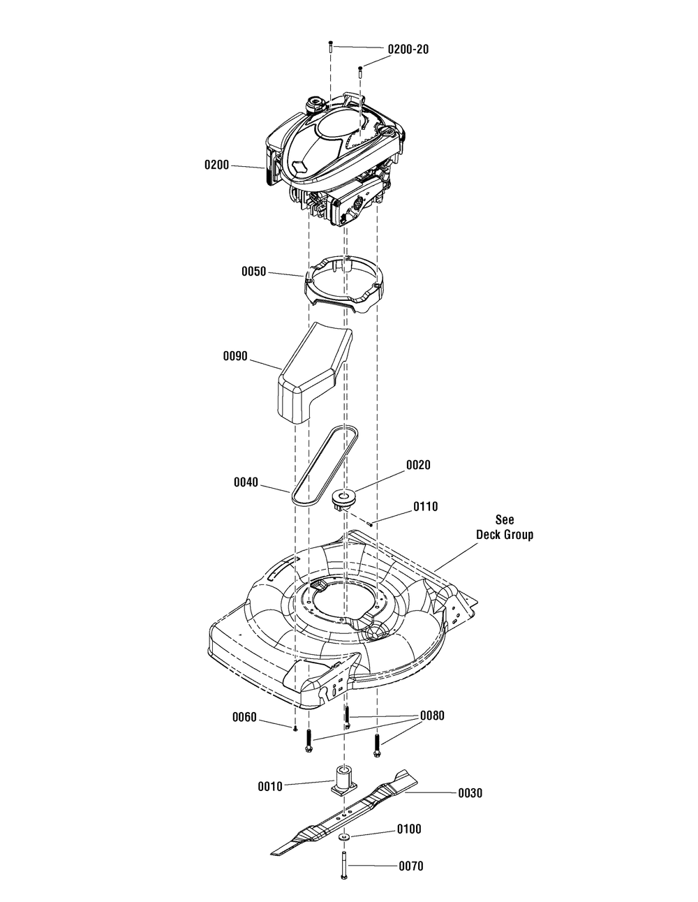 Engine Group (7501882_7502863) Diagram and Parts List for 7800878-EBTP22650E 2012 Briggs and Stratton Lawn Mower
